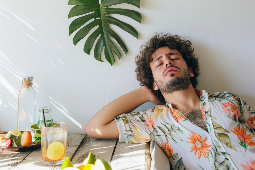 Alt Text: Nightlife recovery can be hard after a long night of drinking. 